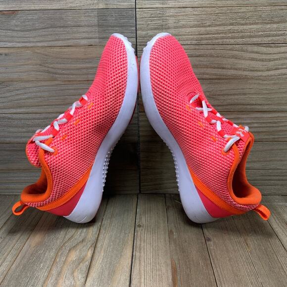 Under Armour Squad 2 Running Shoes Orange Red White Womens Size 9.5 Sneakers - Picture 6 of 10